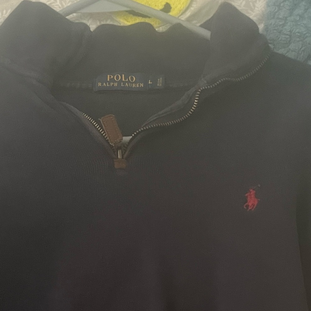 Large polo sweater navy good
